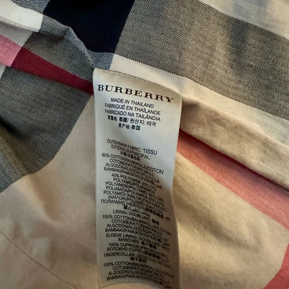Burberry Brit Trench-coat, Red, Size 8 - Picture 5 of 8